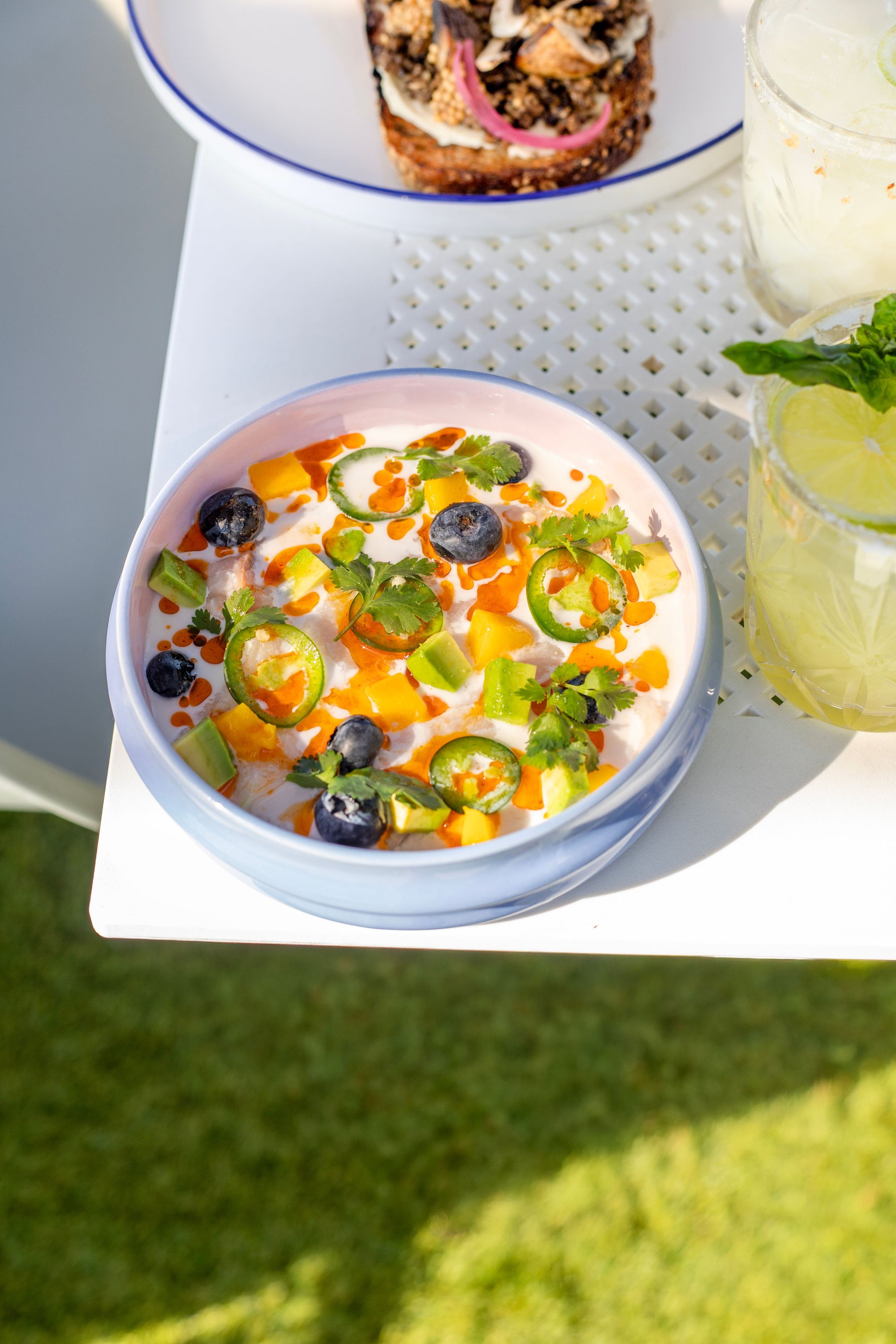 Citrus and greens bowl