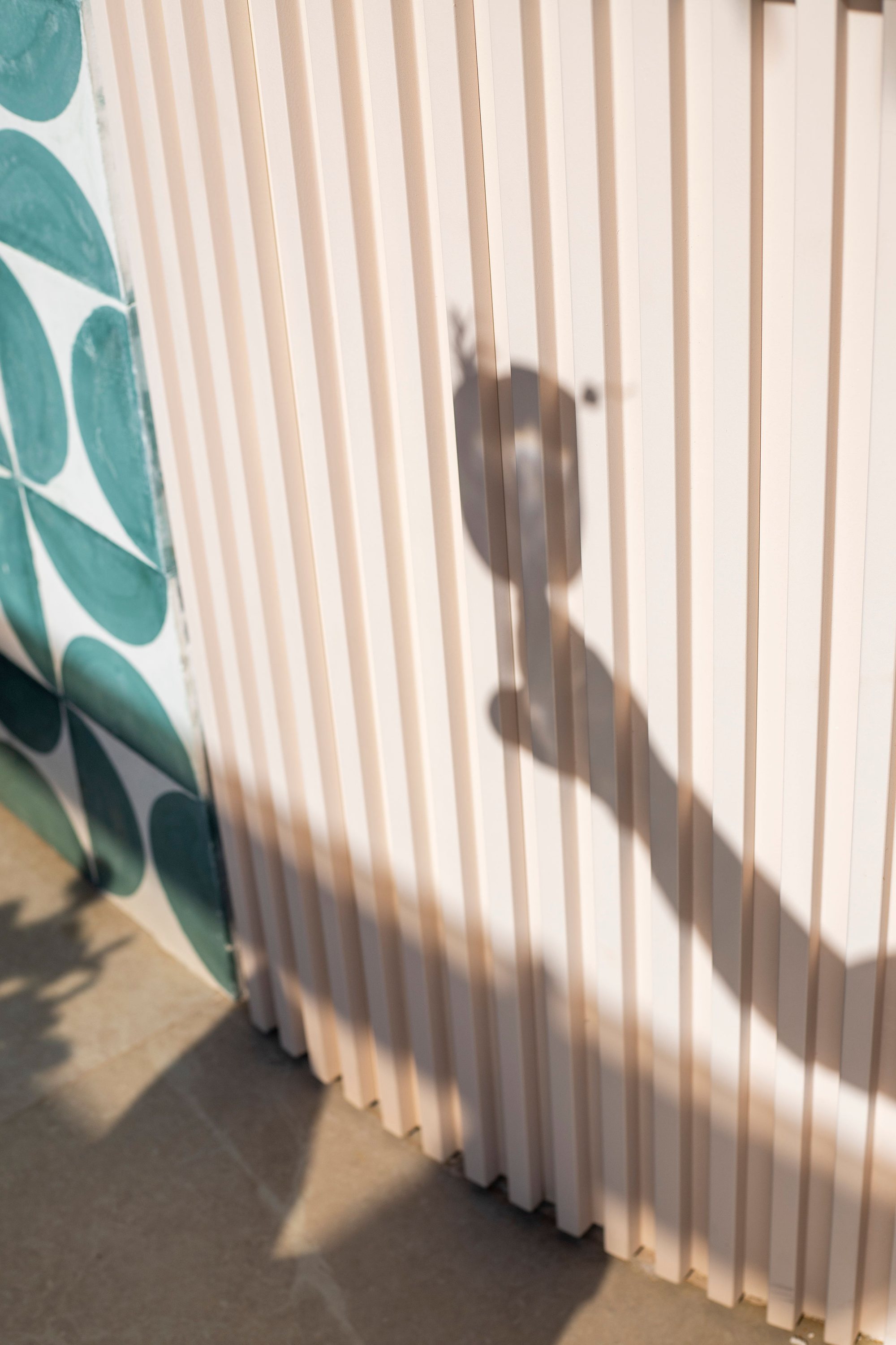 The real Naia tile pattern, photographed at the rooftop